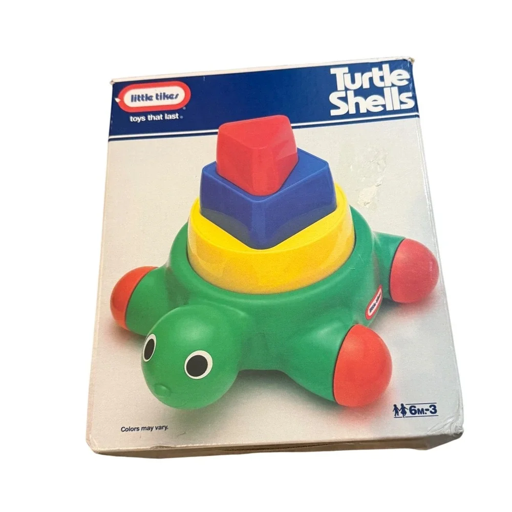 VinLittle Tikes Turtle Shells Stacking Shape‎ Sorter Toy 6m+ Vintage
